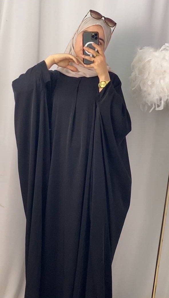 Farasha butterfly abaya - Black