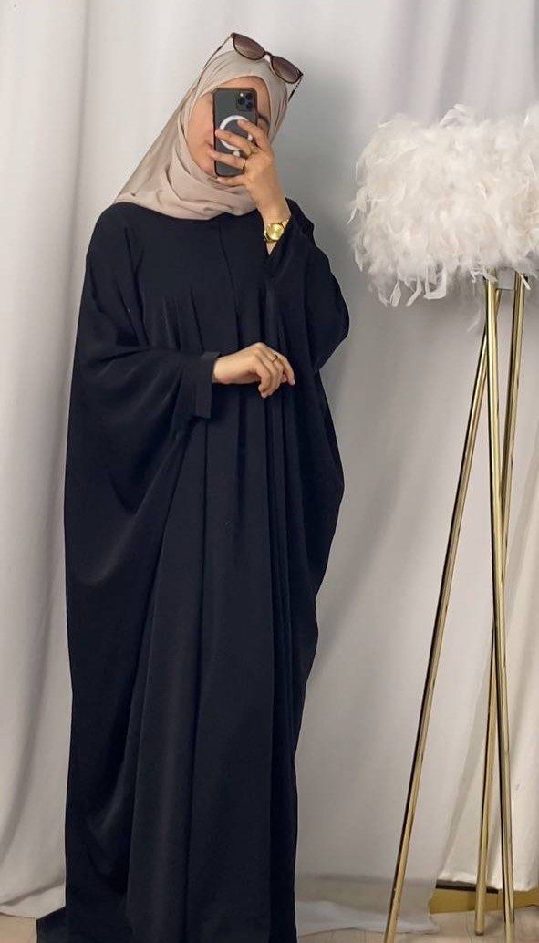Farasha butterfly abaya - Black